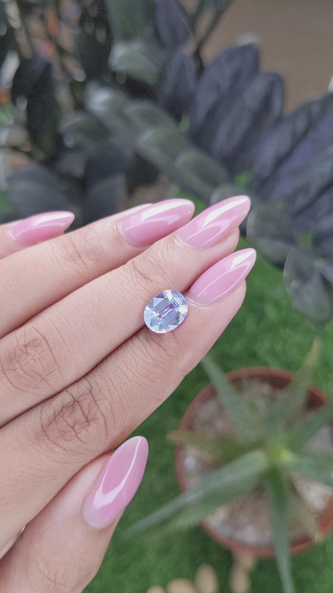 2.25 Ct. Blue Sapphire from Ceylon (Sri Lanka) Size Video