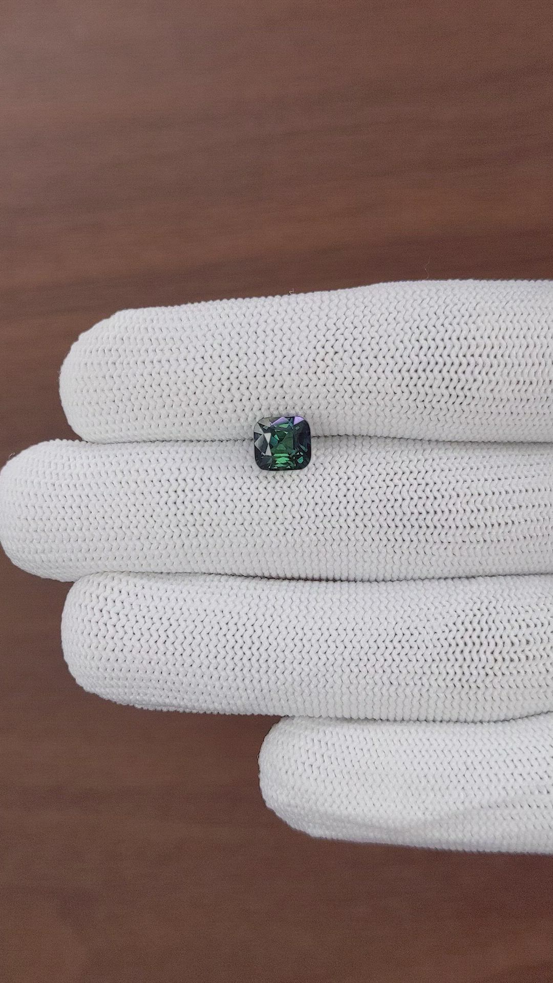 2.03 Ct. Bluish Green Sapphire from Ceylon (Sri Lanka) Size Video
