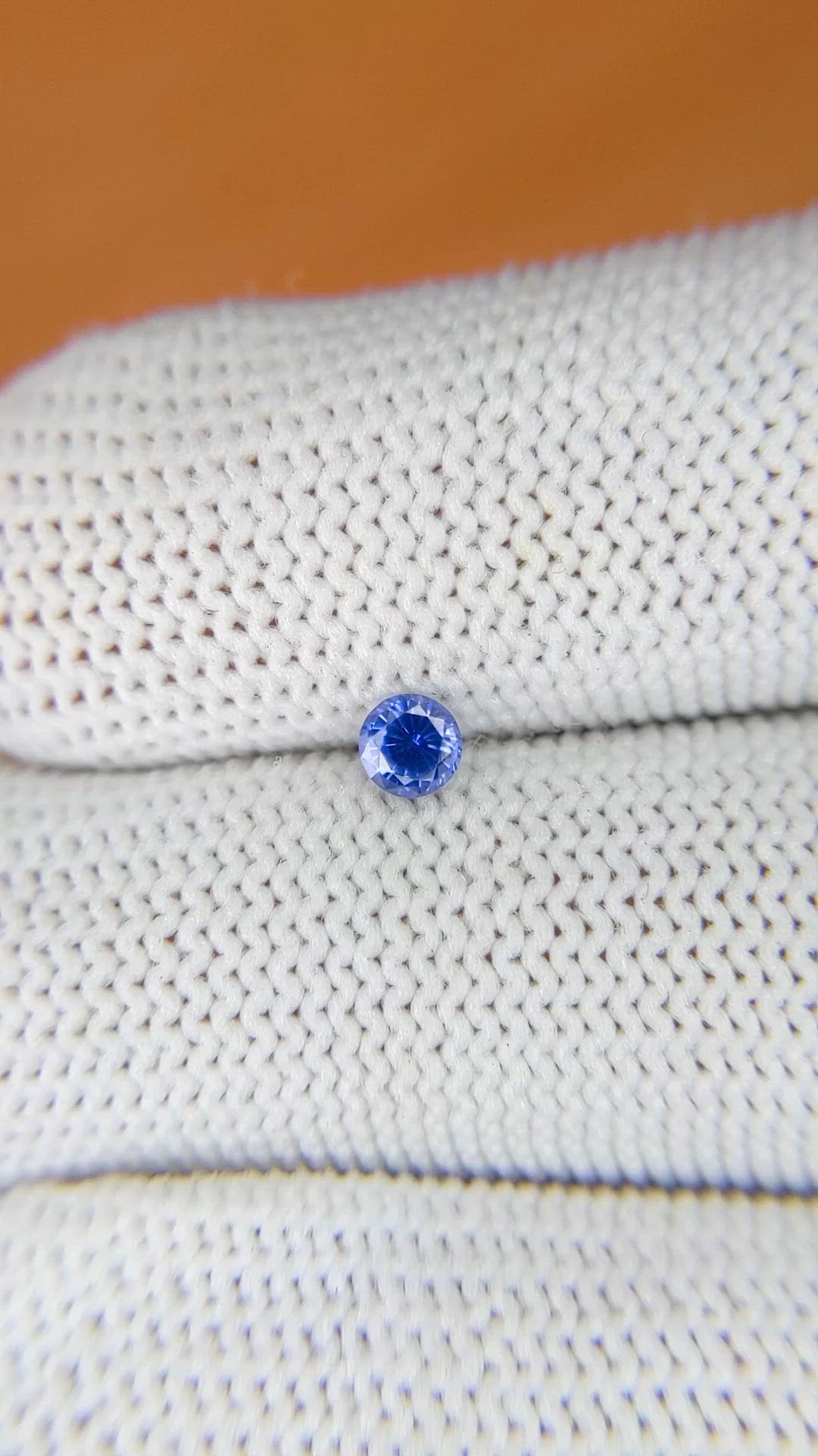0.26 Ct. Blue Sapphire from Ceylon (Sri Lanka) Size Video