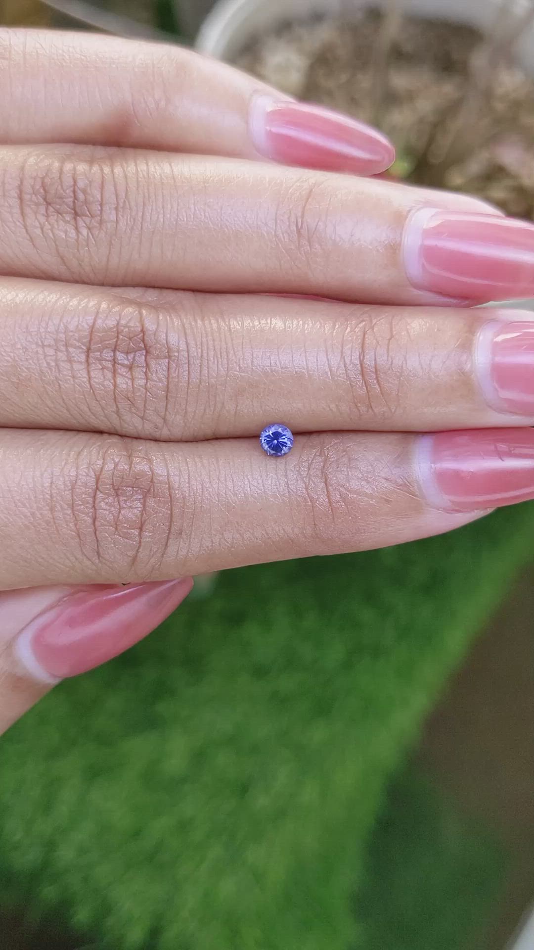 0.26 Ct. Blue Sapphire from Ceylon (Sri Lanka) Size Video