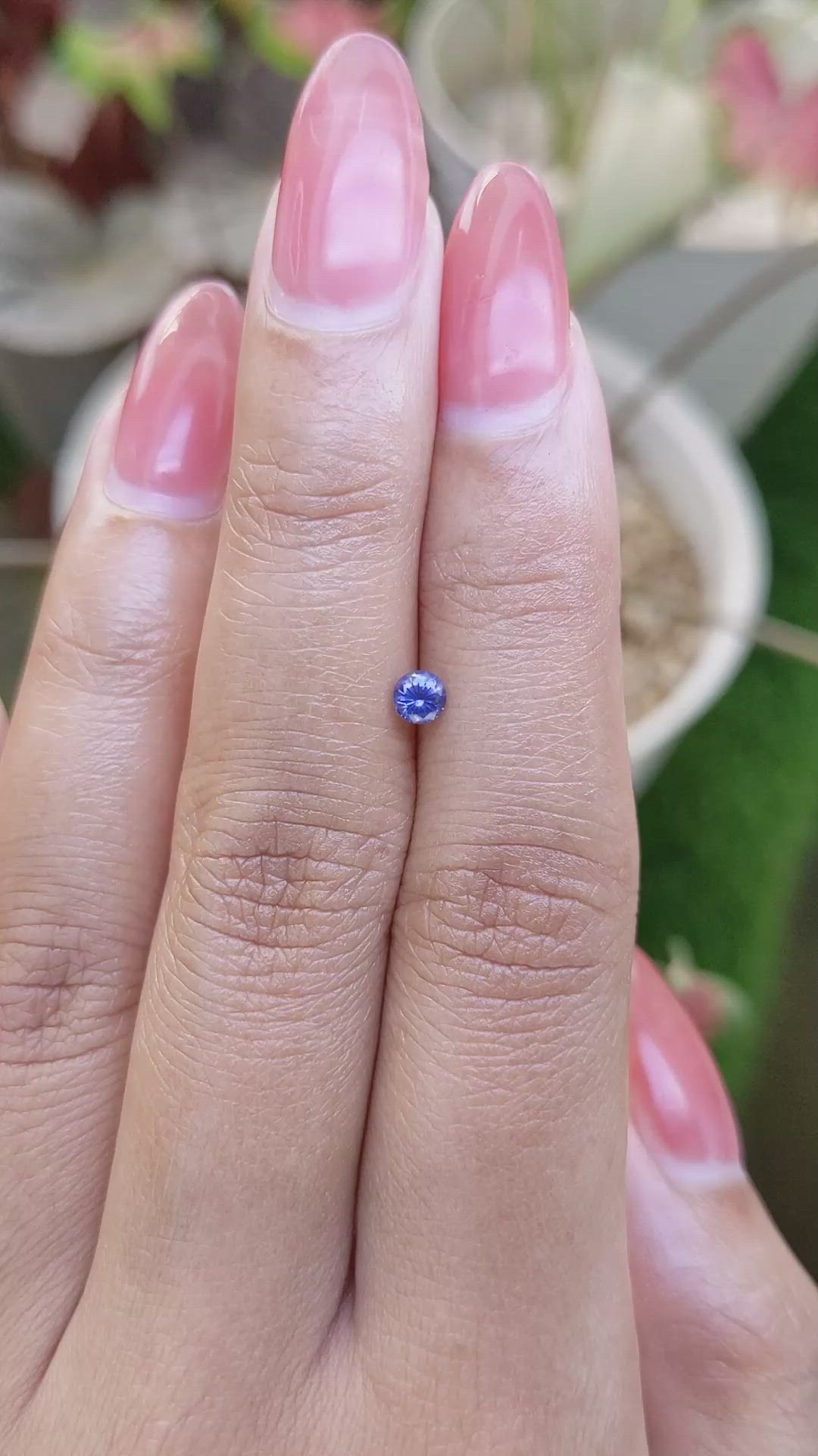 0.26 Ct. Blue Sapphire from Ceylon (Sri Lanka) Size Video