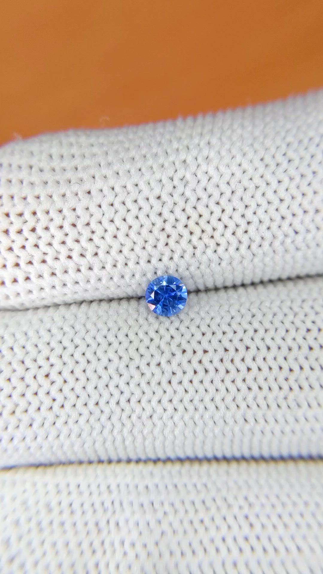 0.24 Ct. Blue Sapphire from Ceylon (Sri Lanka) Size Video