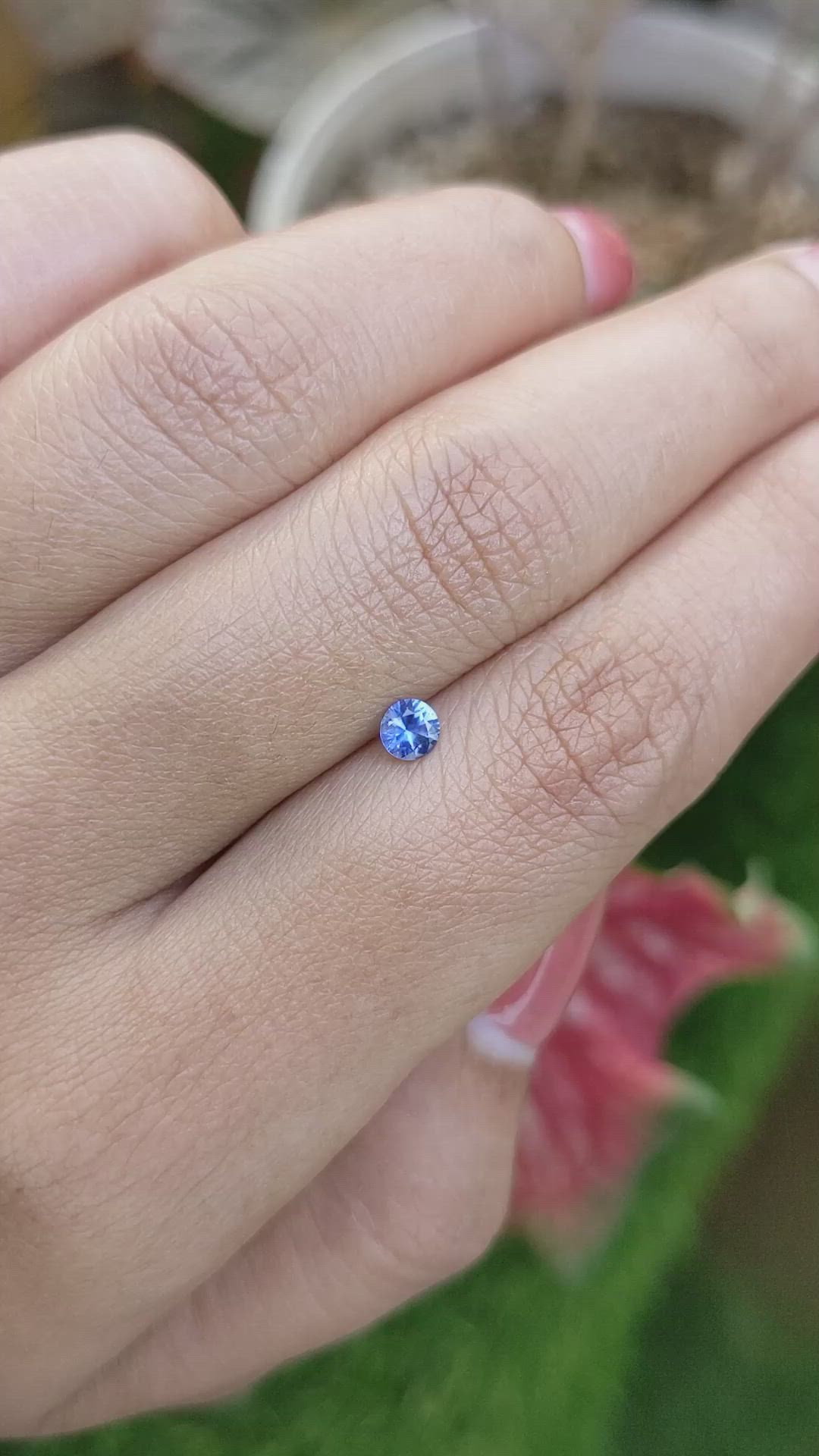 0.24 Ct. Blue Sapphire from Ceylon (Sri Lanka) Size Video