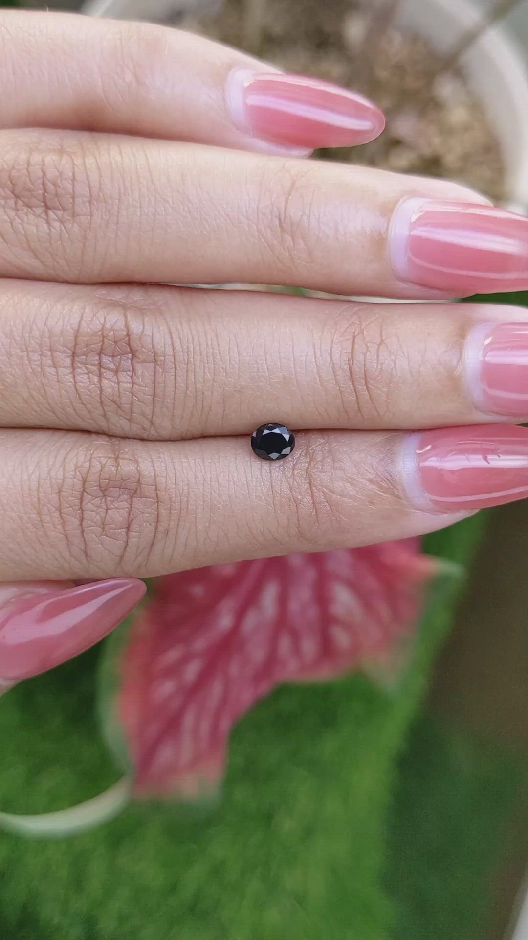 0.40 Ct. Blue Sapphire from Ceylon (Sri Lanka) Size Video