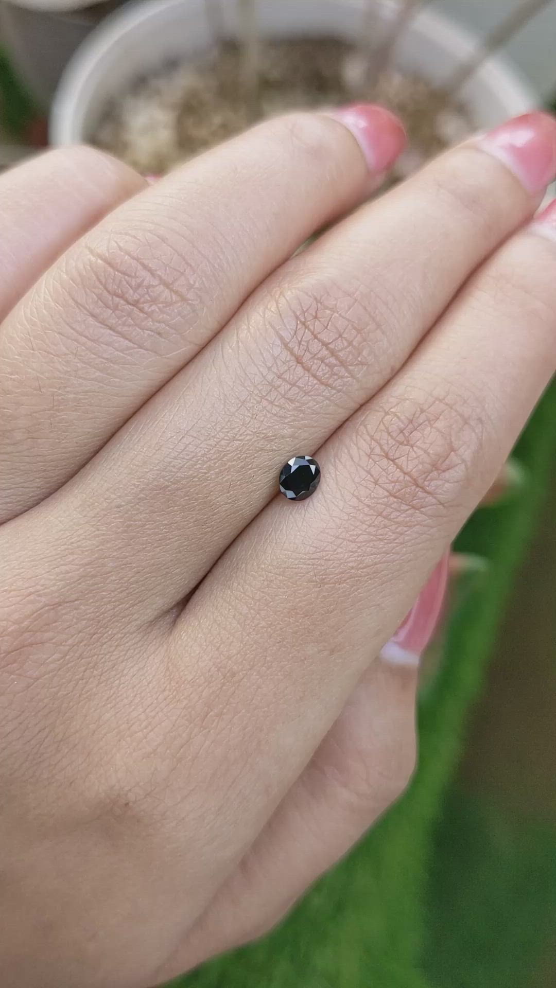 0.40 Ct. Blue Sapphire from Ceylon (Sri Lanka) Size Video
