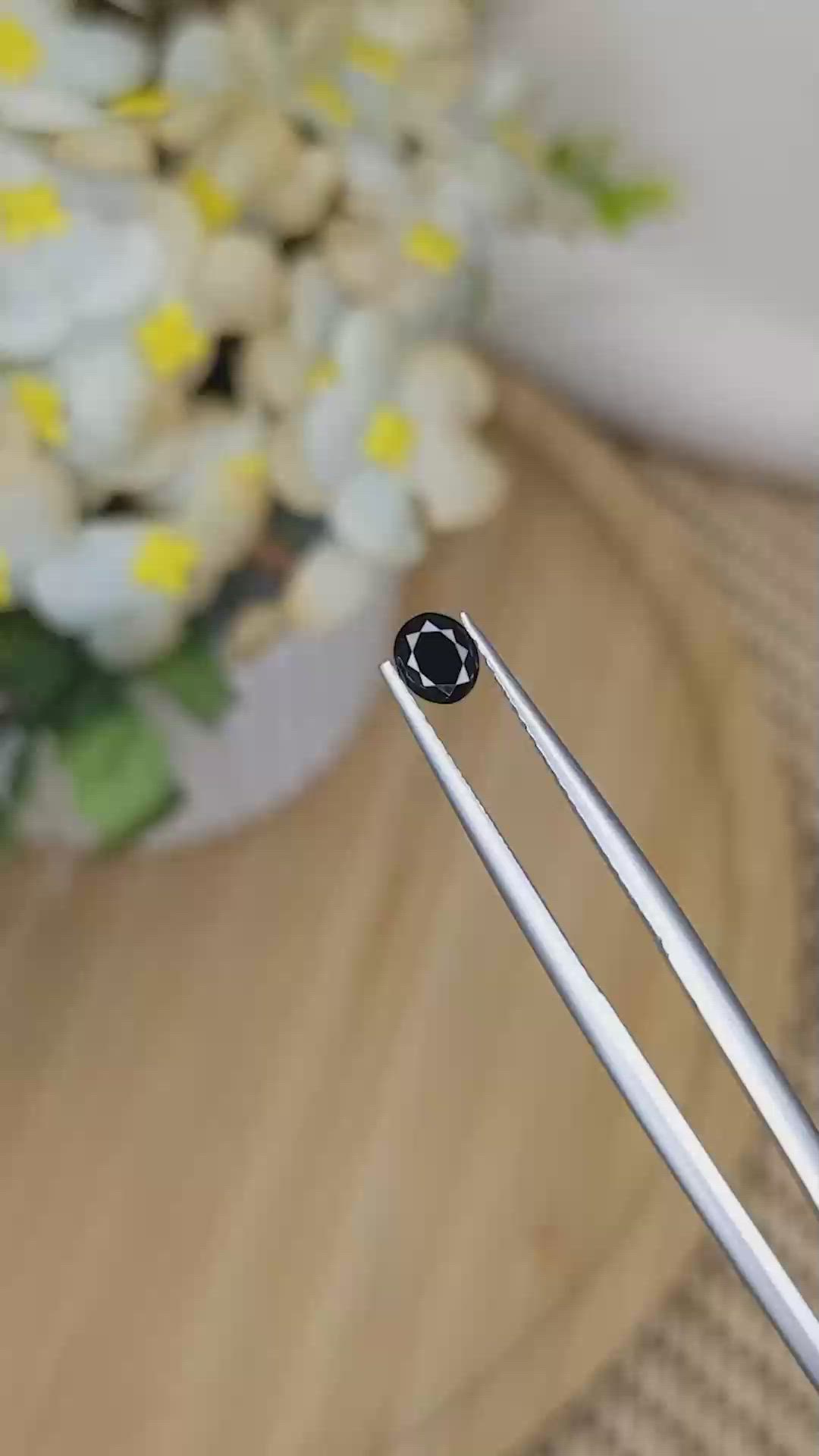 0.40 Ct. Blue Sapphire from Ceylon (Sri Lanka) Size Video