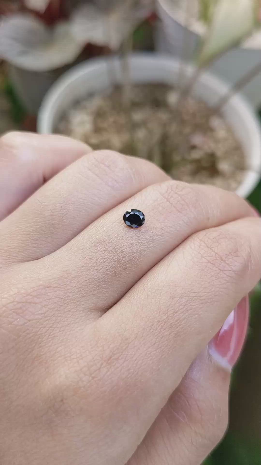 0.40 Ct. Blue Sapphire from Ceylon (Sri Lanka) Size Video