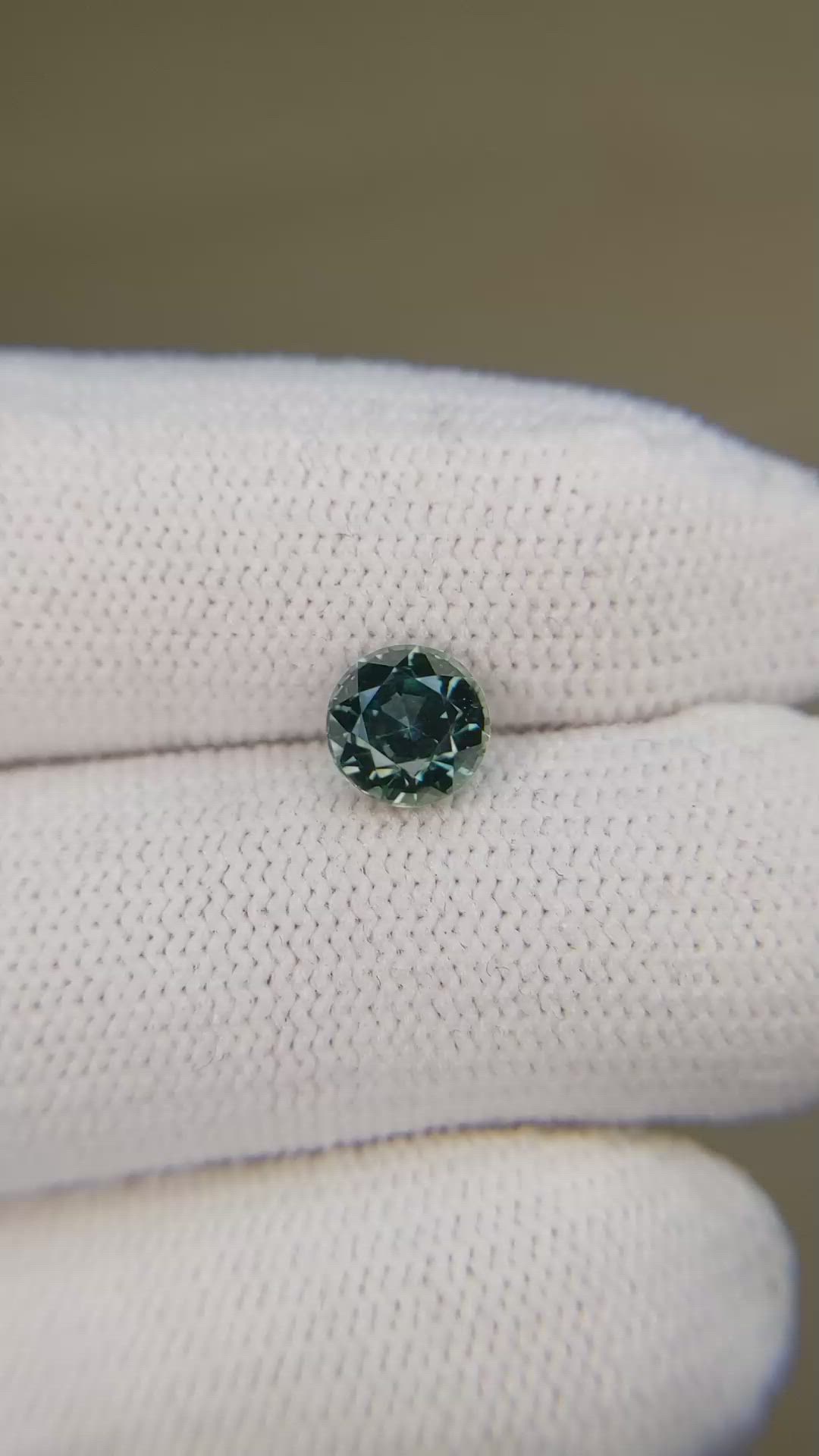 1.20 Ct. Bluish Green Sapphire from Montana Size Video