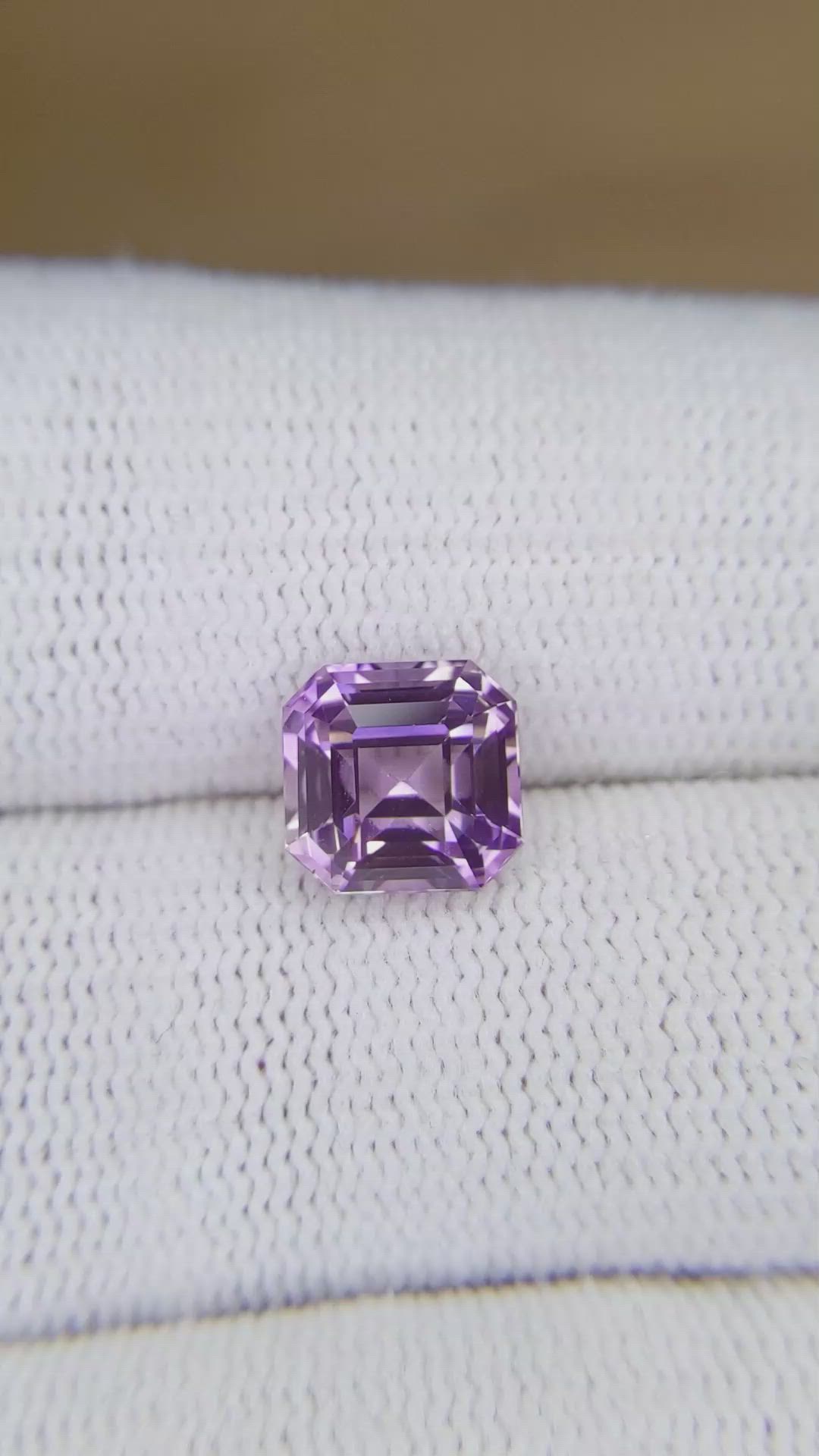 3.12 Ct. Pinkish Purple Sapphire from Madagascar Size Video