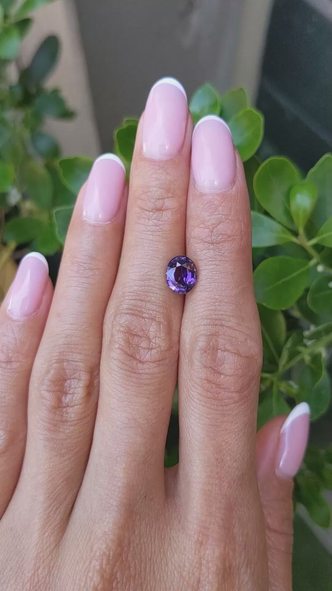 2.05 Ct. Purple Sapphire from Madagascar Size Video