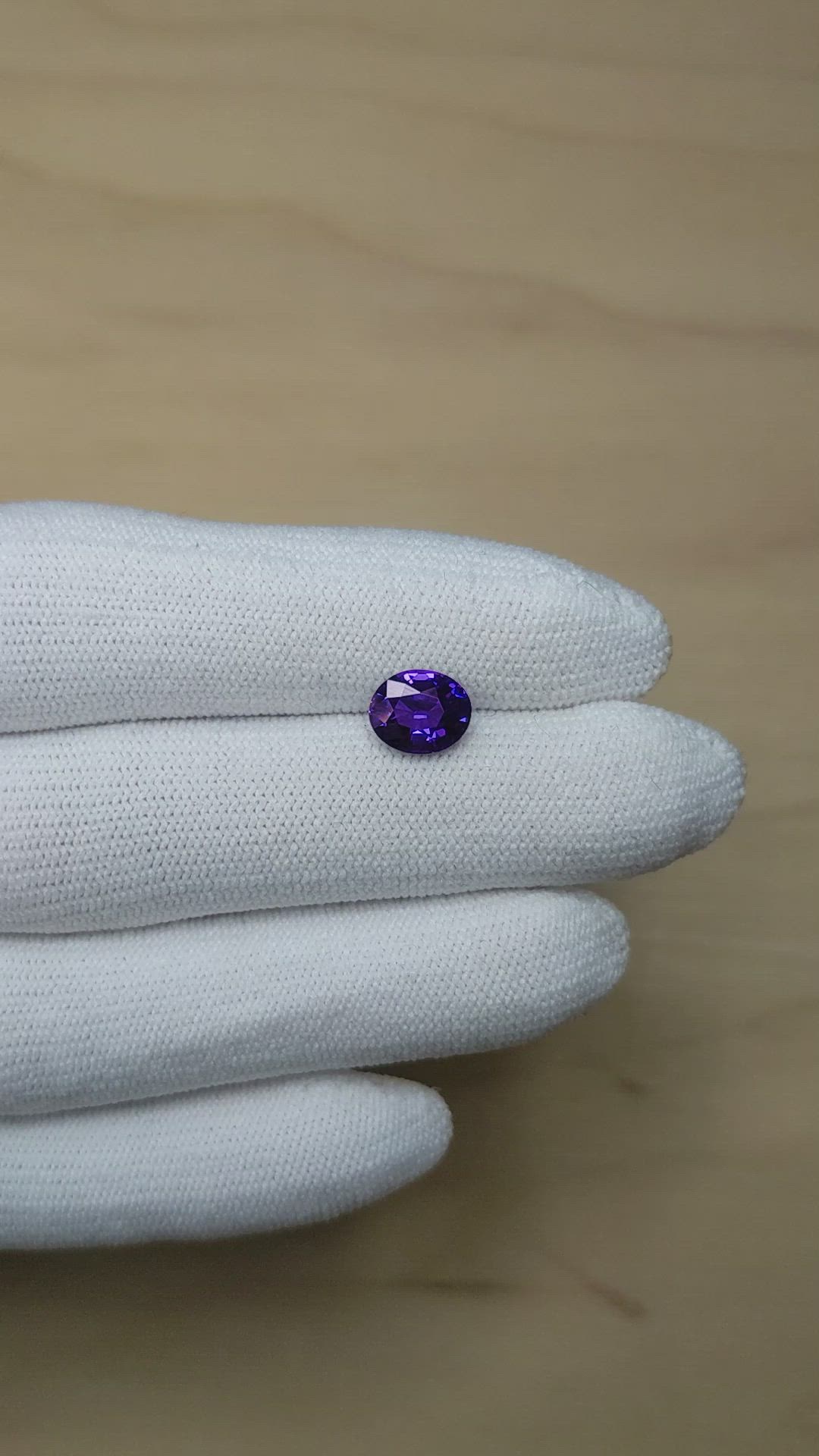 2.05 Ct. Purple Sapphire from Madagascar Size Video