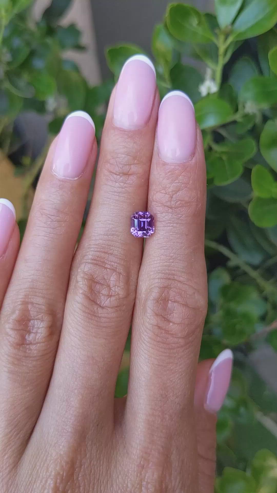 1.51 Ct. Pinkish Purple Sapphire from Madagascar Size Video