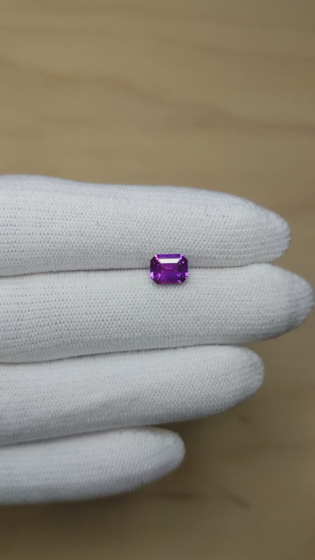 1.54 Ct. Purple Sapphire from Madagascar Size Video