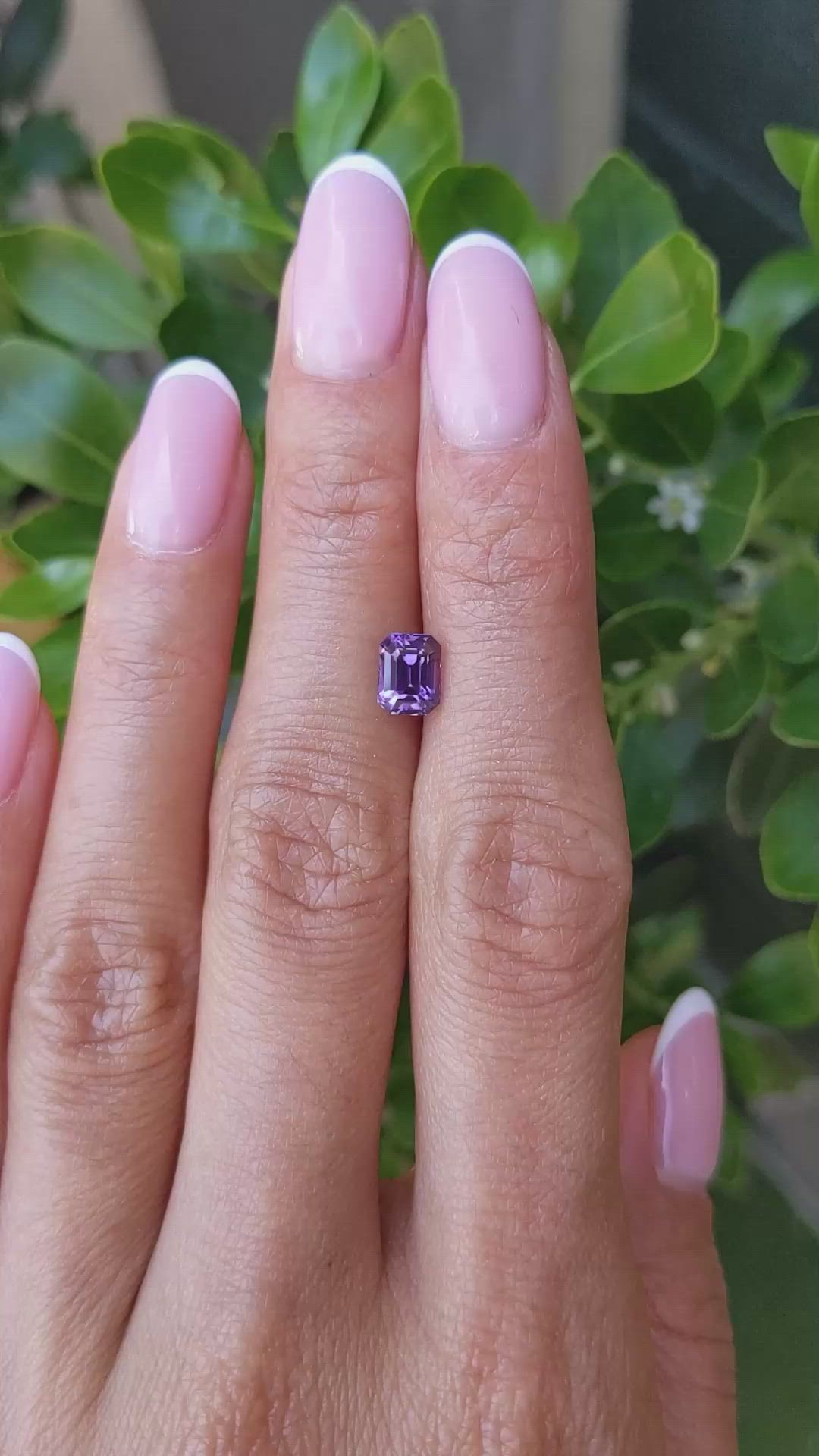 1.53 Ct. Purple Sapphire from Madagascar Size Video