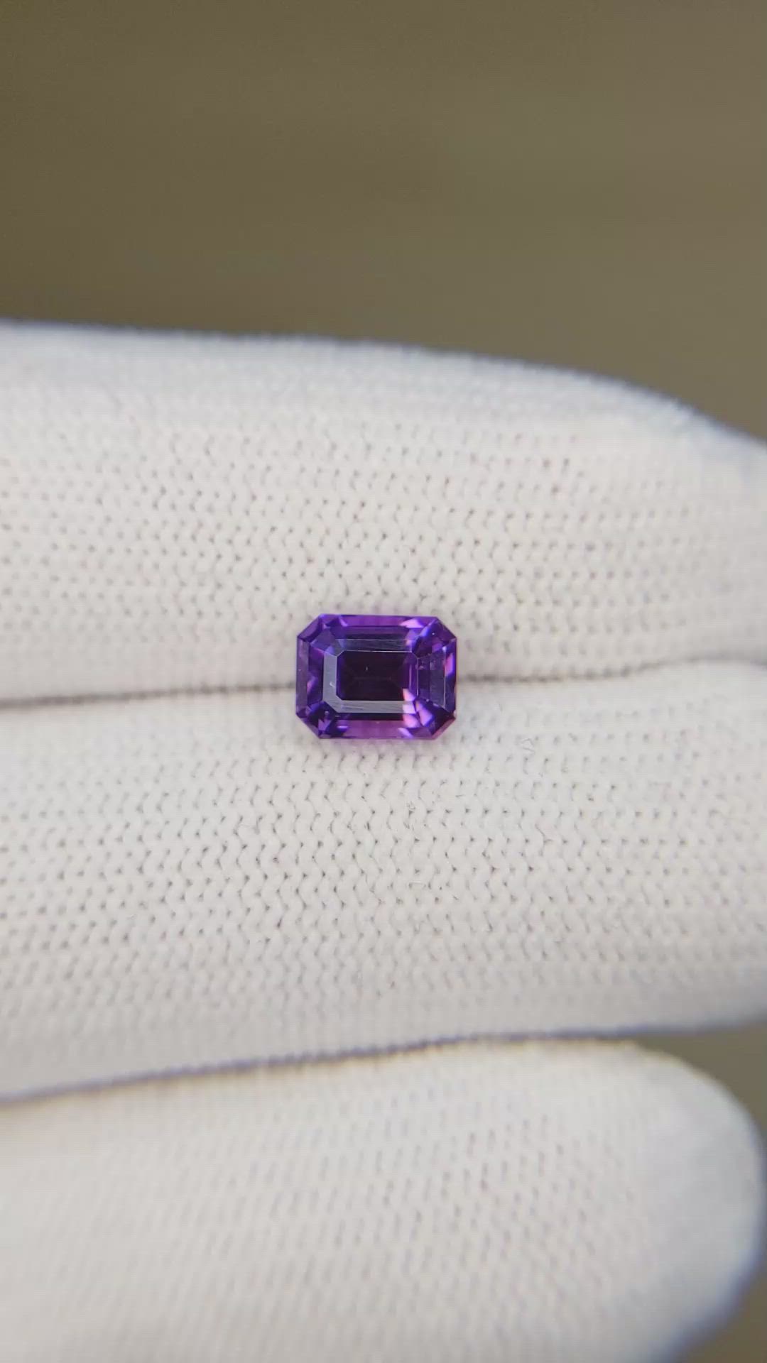 1.53 Ct. Purple Sapphire from Madagascar Size Video