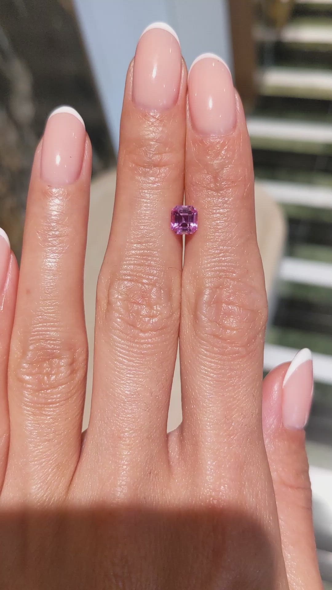 1.09 Ct. Pink Sapphire from Madagascar Size Video