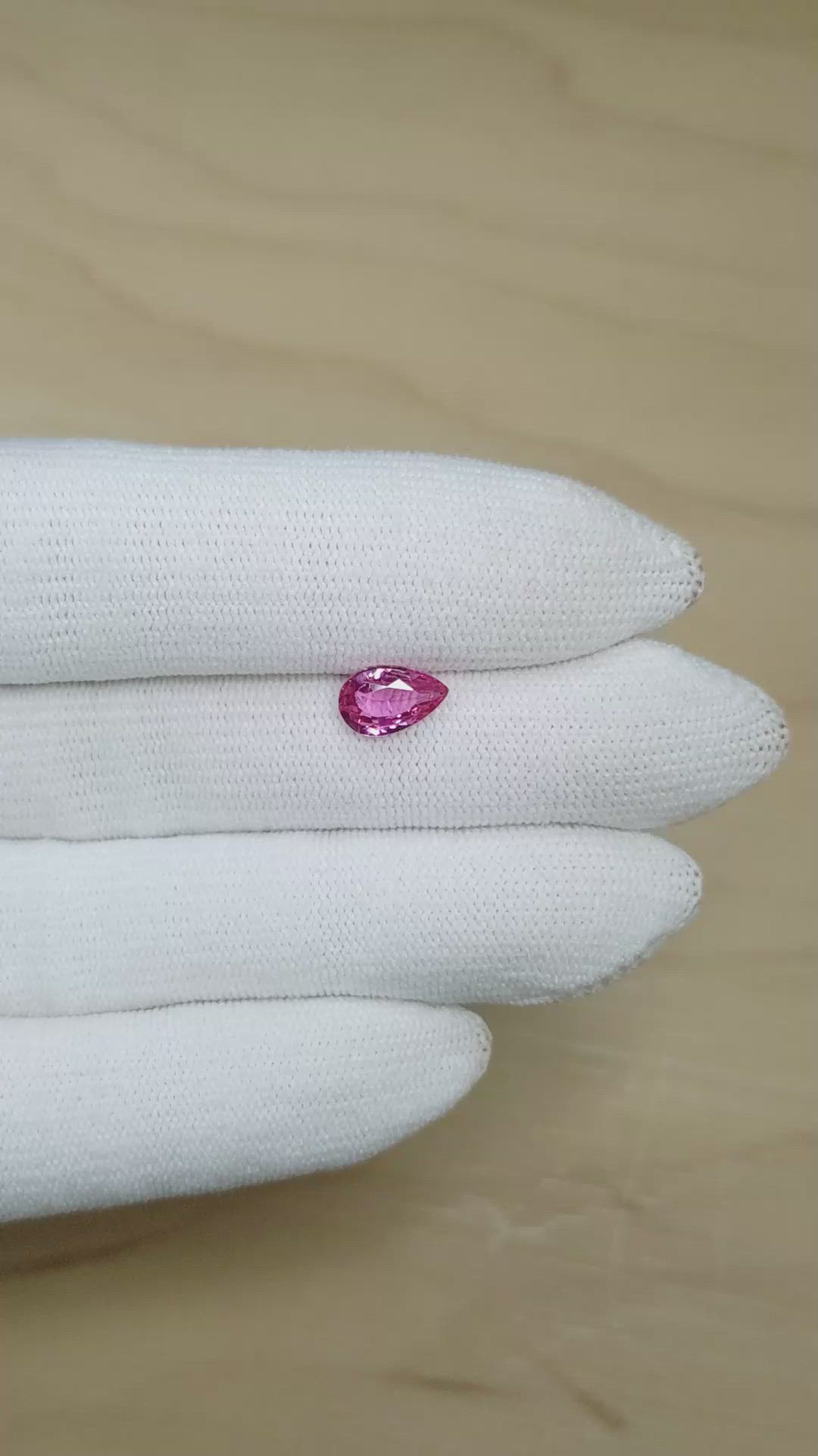 1.52 Ct. Pink Sapphire from Madagascar Size Video