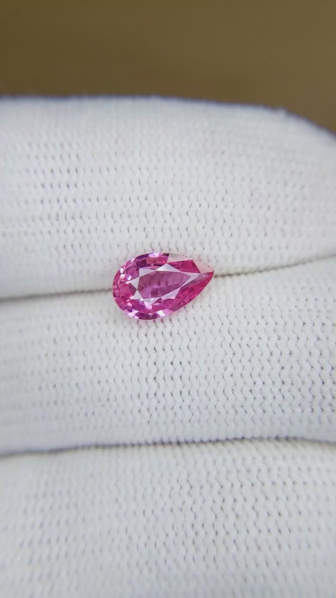 1.52 Ct. Pink Sapphire from Madagascar Size Video
