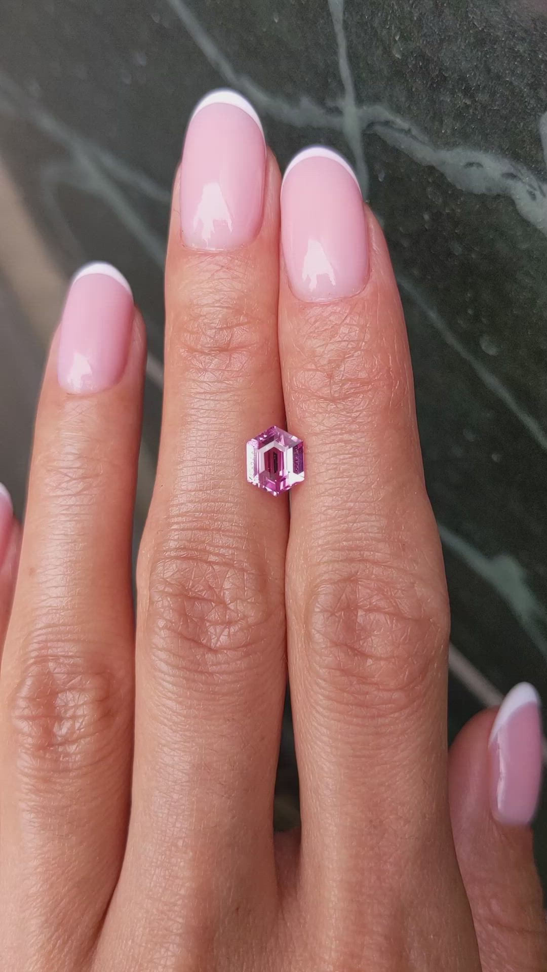 1.38 Ct. Pink Sapphire from Madagascar Size Video