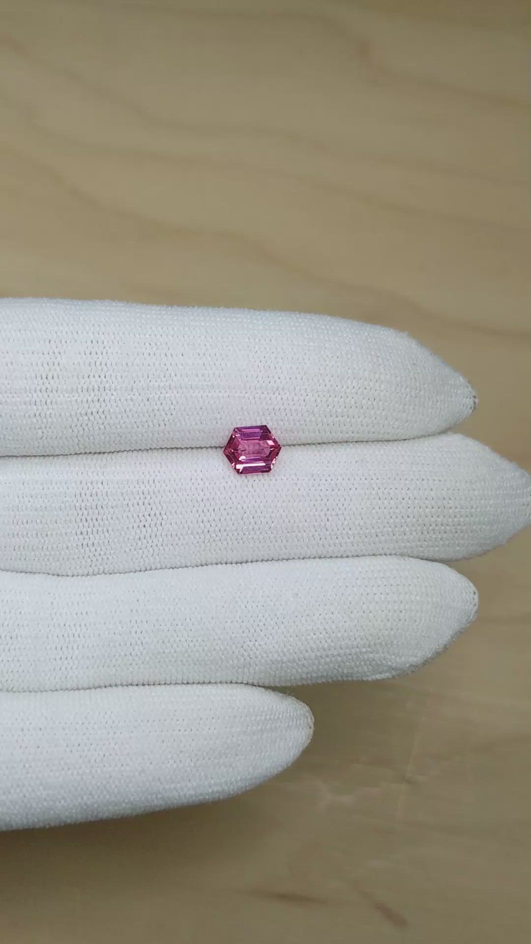 1.38 Ct. Pink Sapphire from Madagascar Size Video
