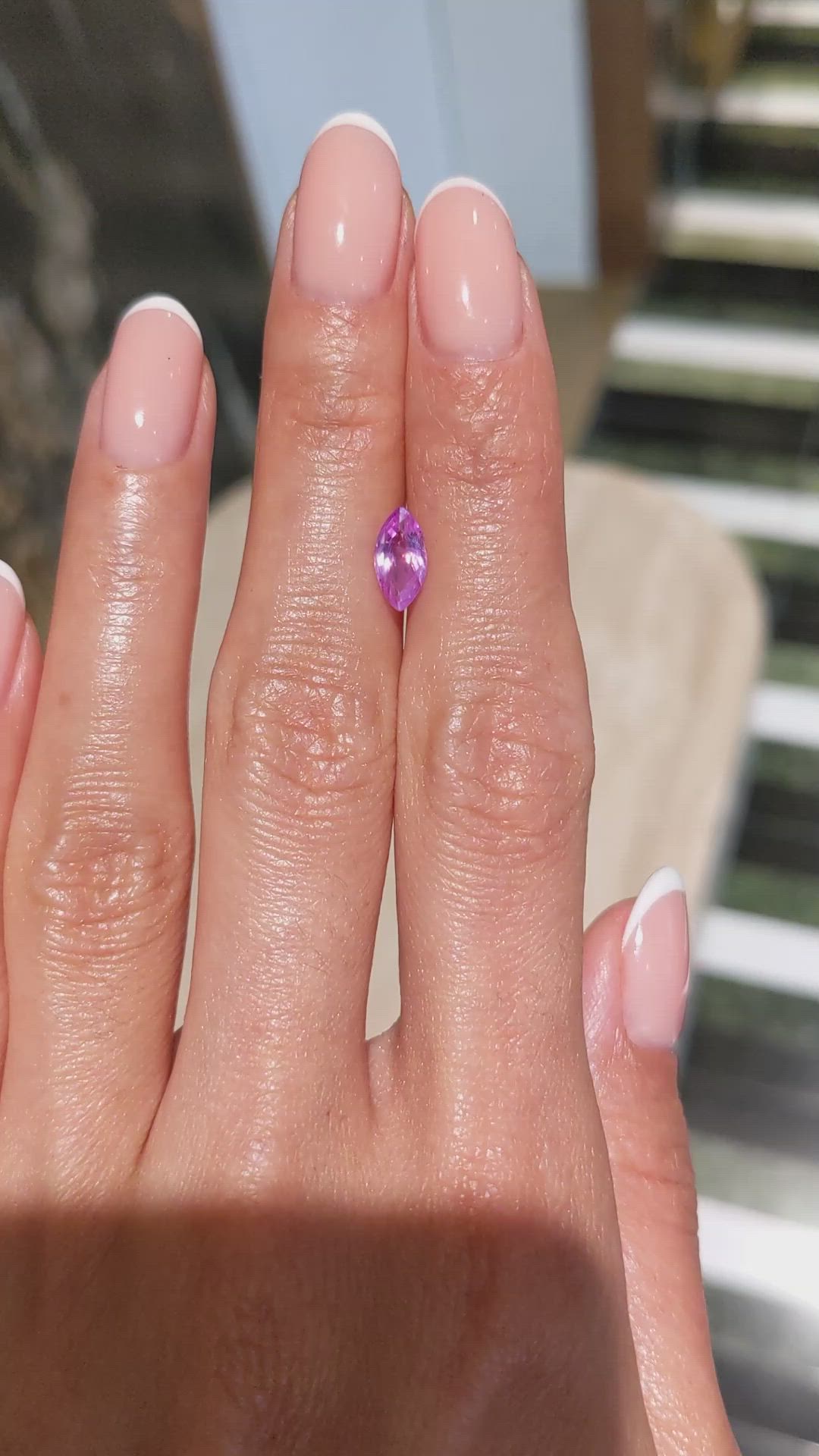 1.03 Ct. Pink Sapphire from Madagascar Size Video