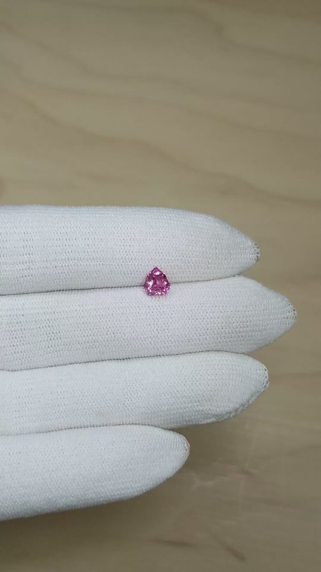 1.09 Ct. Pink Sapphire from Madagascar Size Video