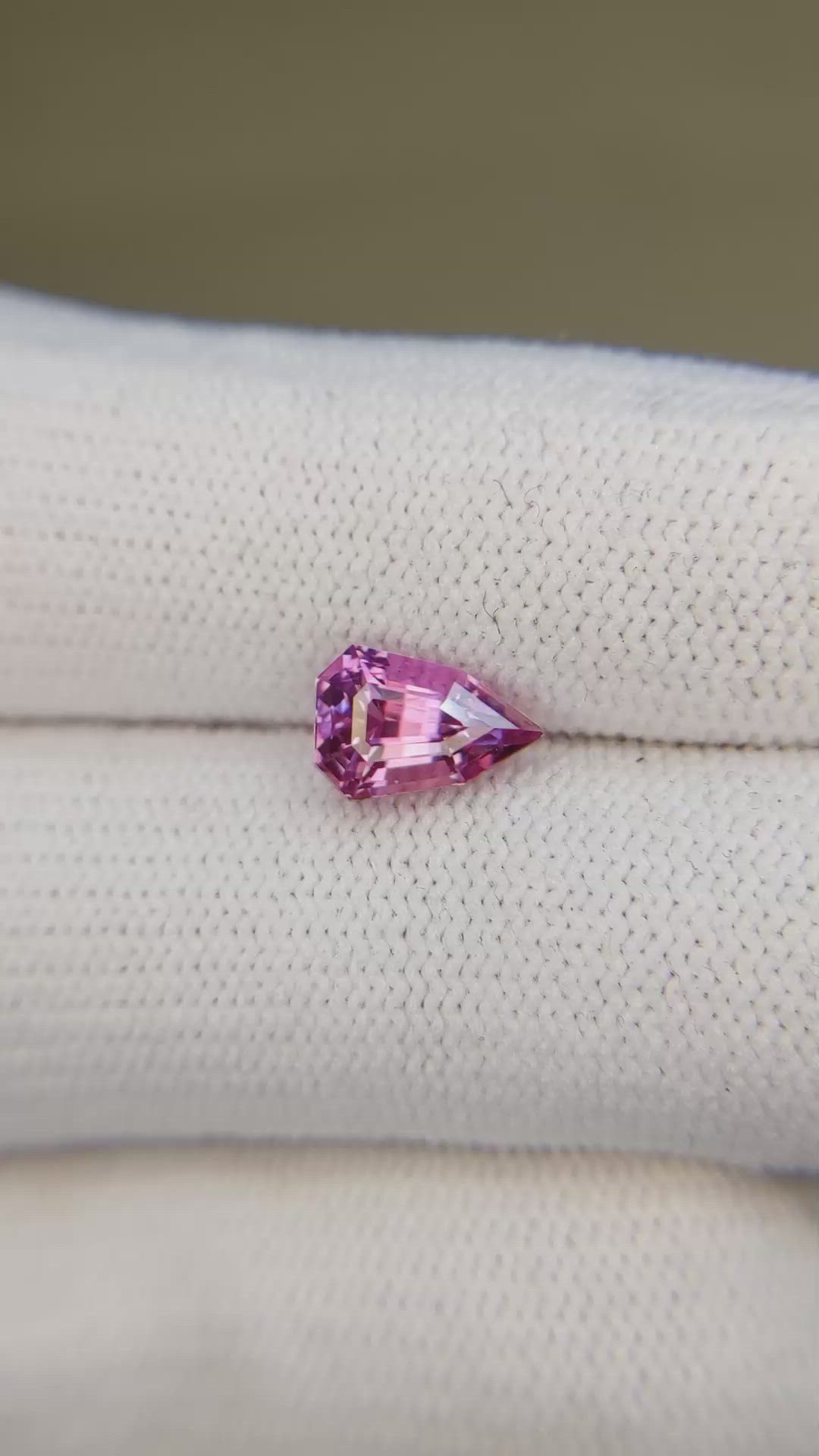 1.58 Ct. Pink Sapphire from Madagascar Size Video