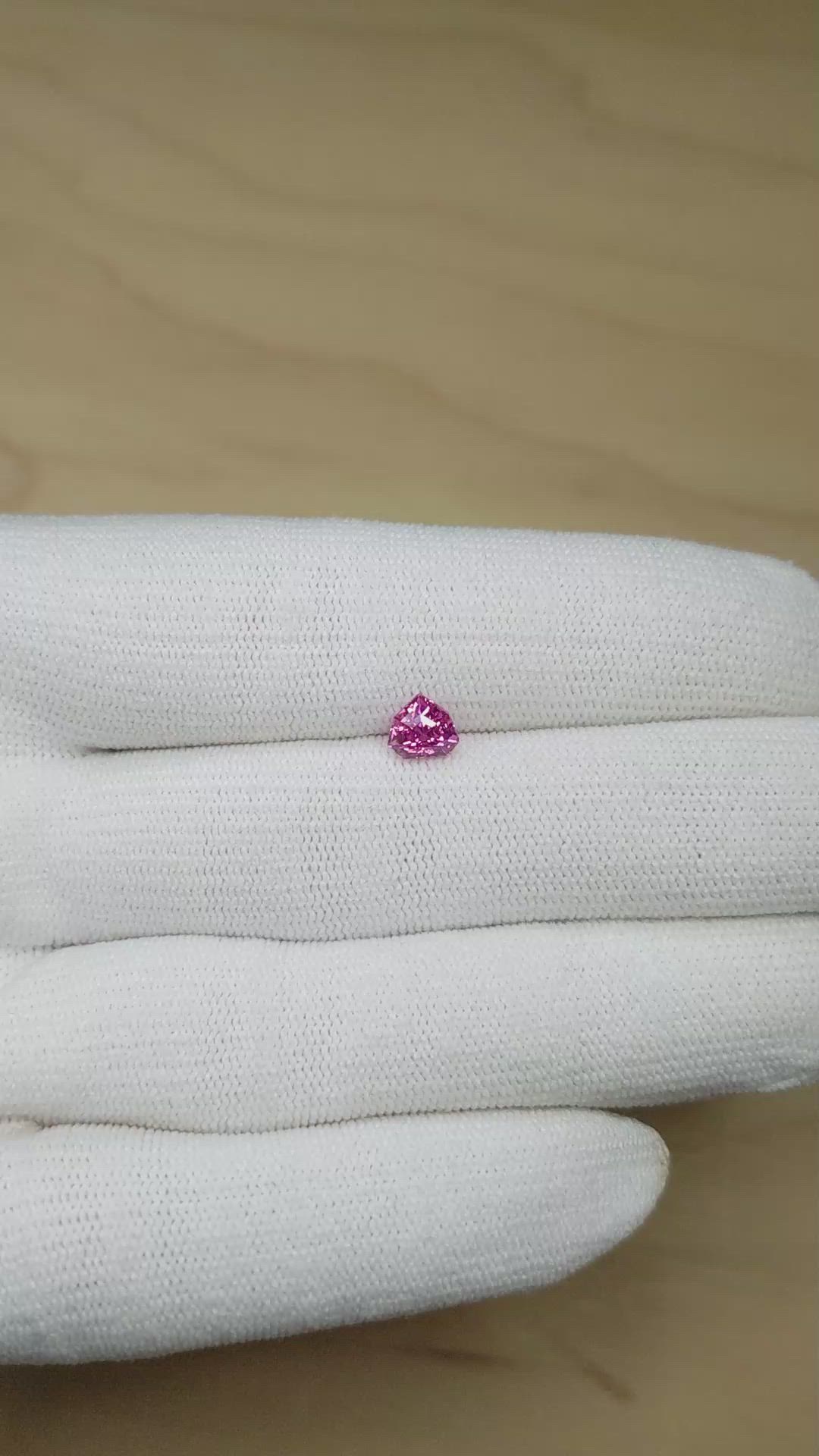 1.07 Ct. Pink Sapphire from Madagascar Size Video