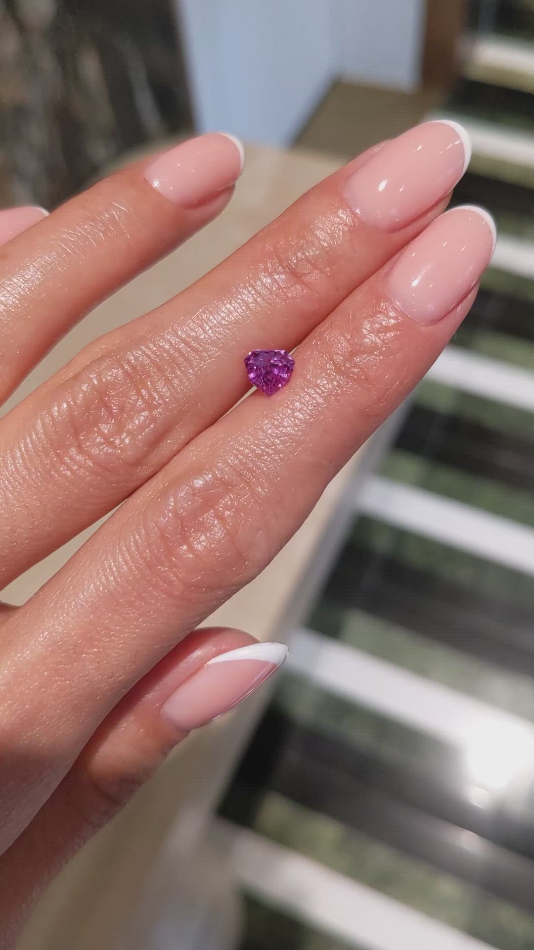1.07 Ct. Pink Sapphire from Madagascar Size Video