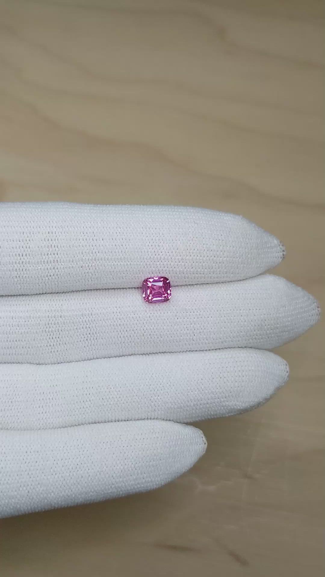 1.52 Ct. Pink Sapphire from Madagascar Size Video