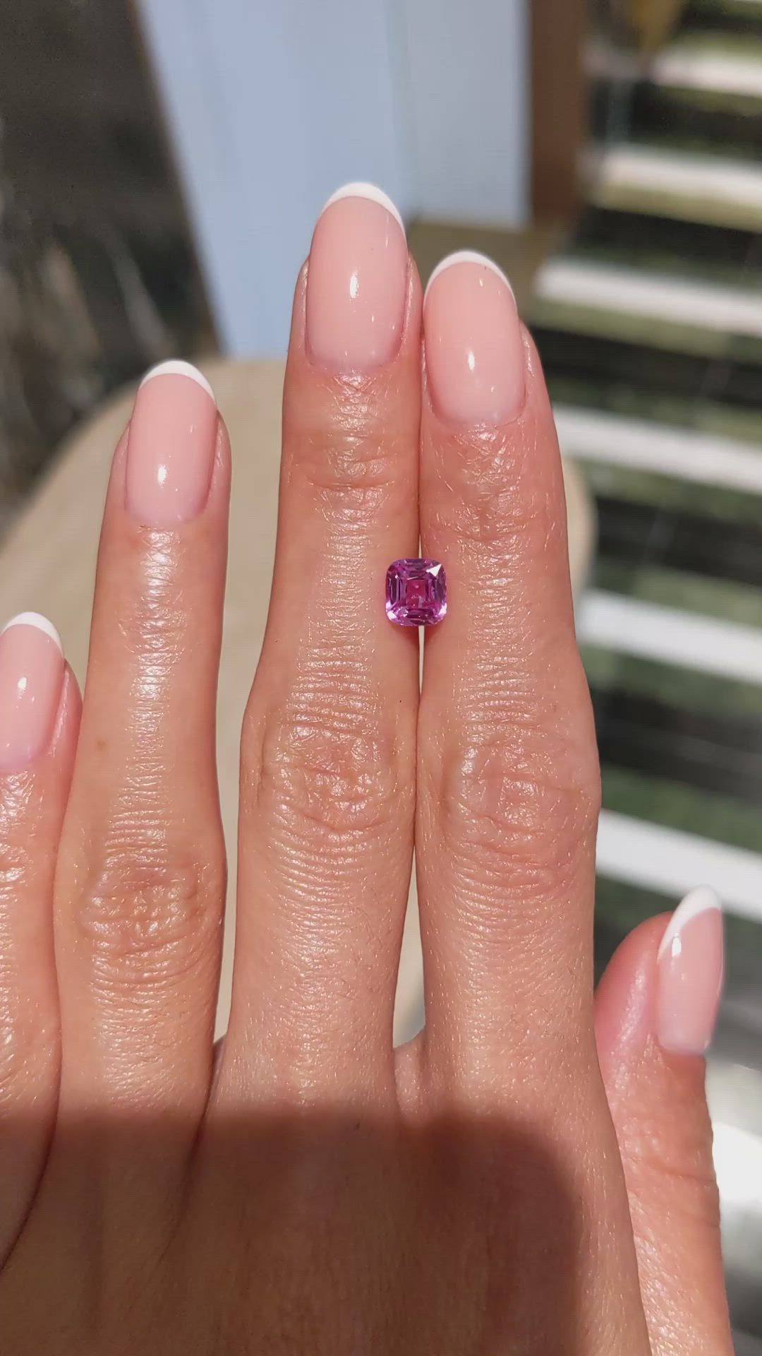 1.52 Ct. Pink Sapphire from Madagascar Size Video