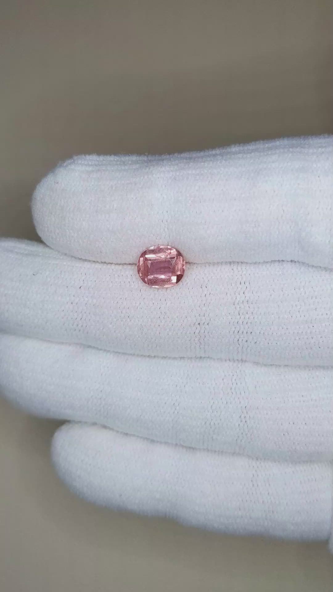 1.65 Ct. Padparadscha Sapphire from Madagascar Size Video