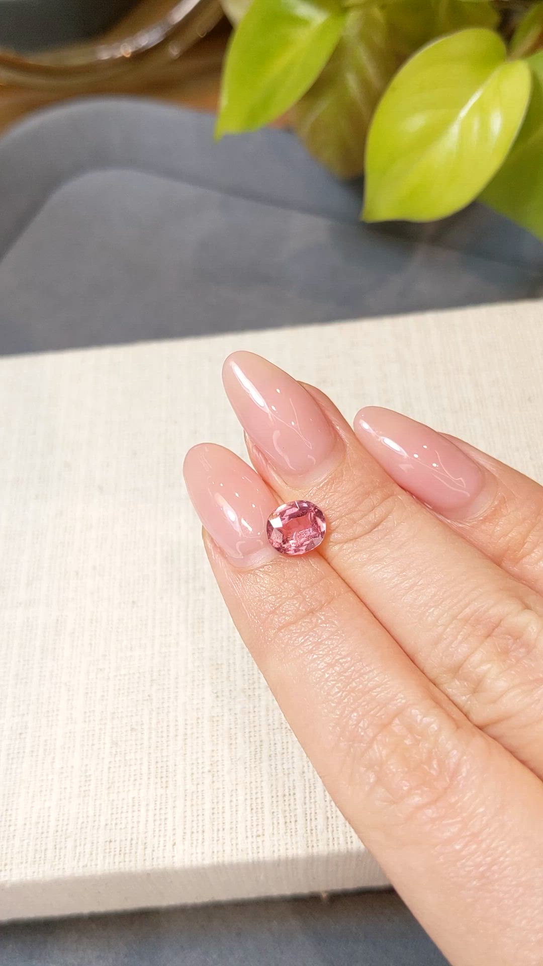 1.65 Ct. Padparadscha Sapphire from Madagascar Size Video