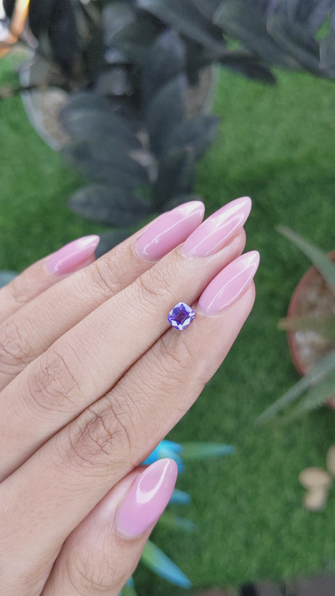 0.64 Ct. Color Change Sapphire from Tanzania Size Video