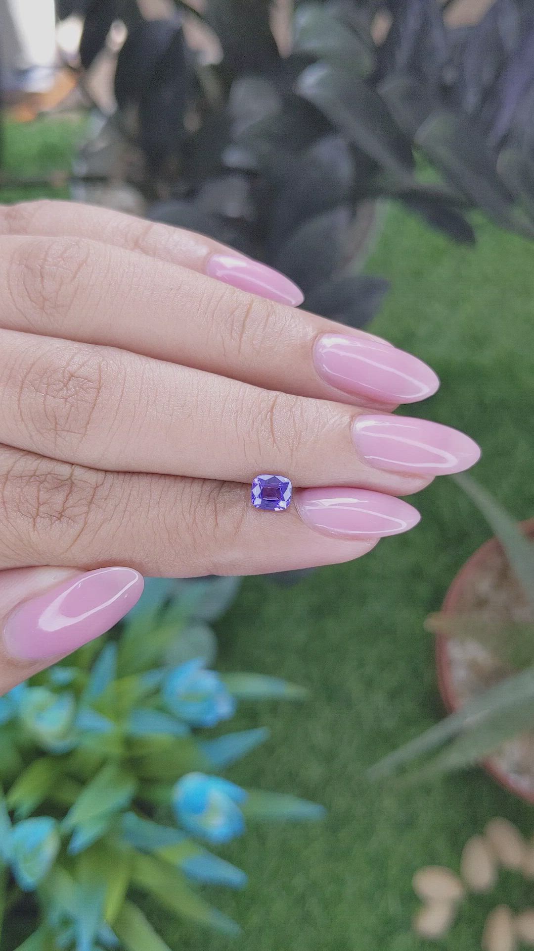 0.64 Ct. Color Change Sapphire from Tanzania Size Video