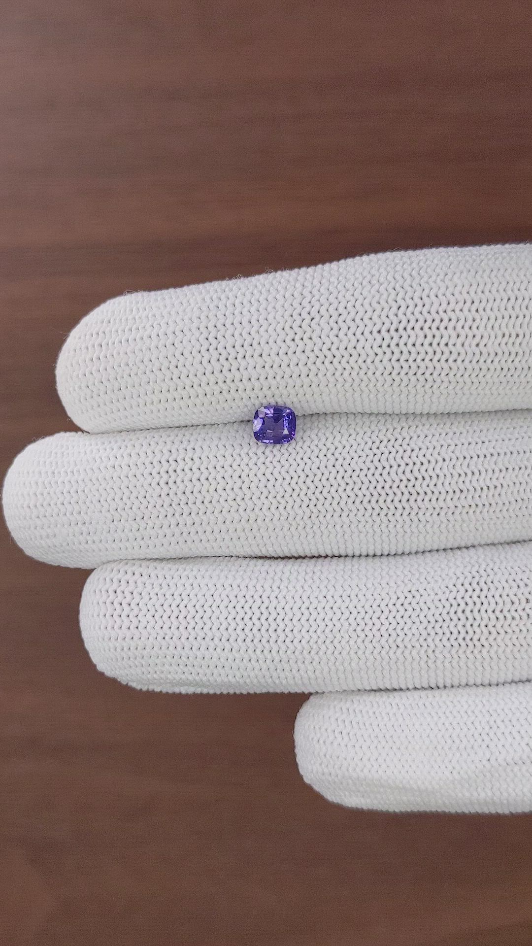 0.64 Ct. Color Change Sapphire from Tanzania Size Video