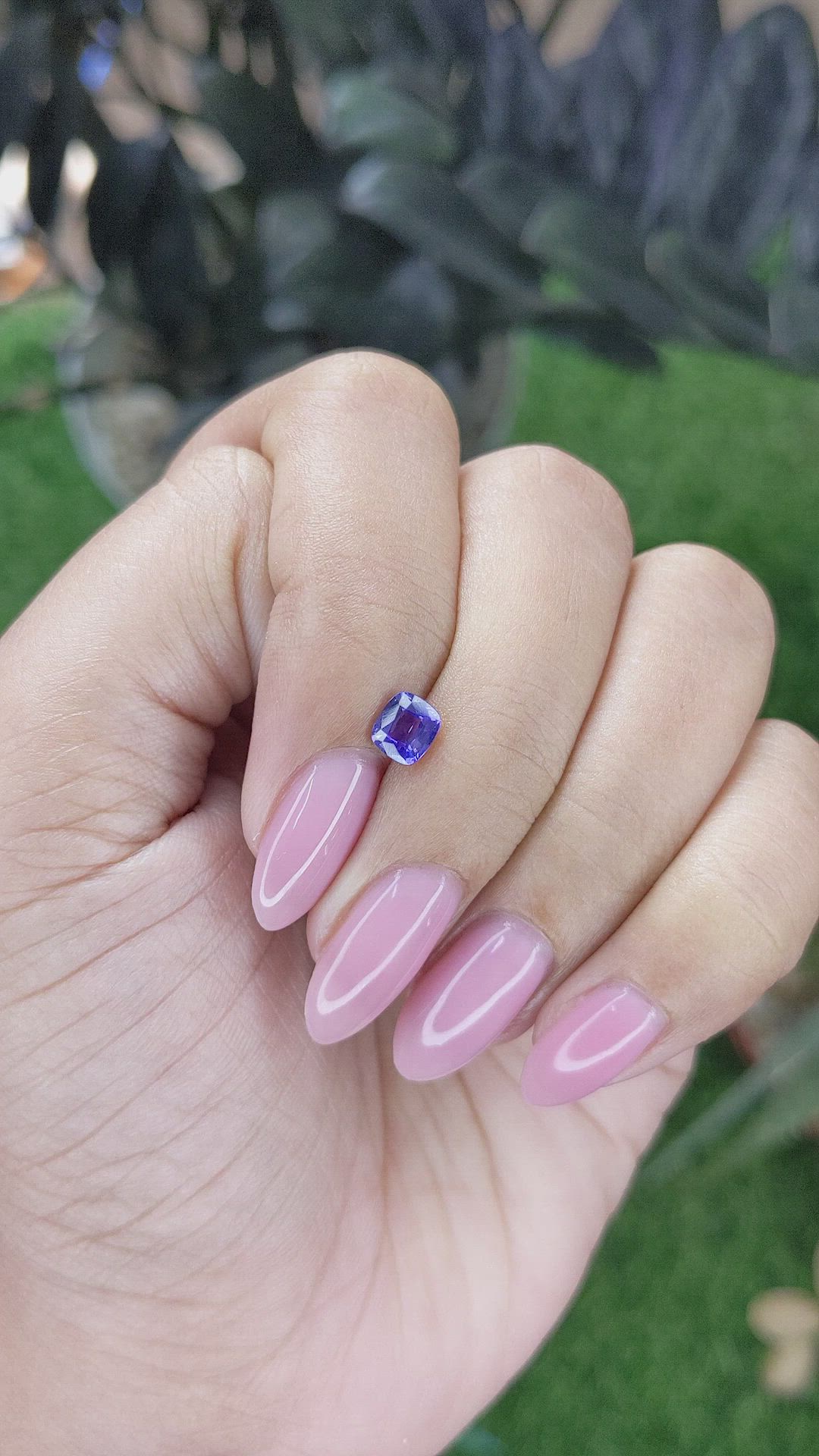 0.64 Ct. Color Change Sapphire from Tanzania Size Video