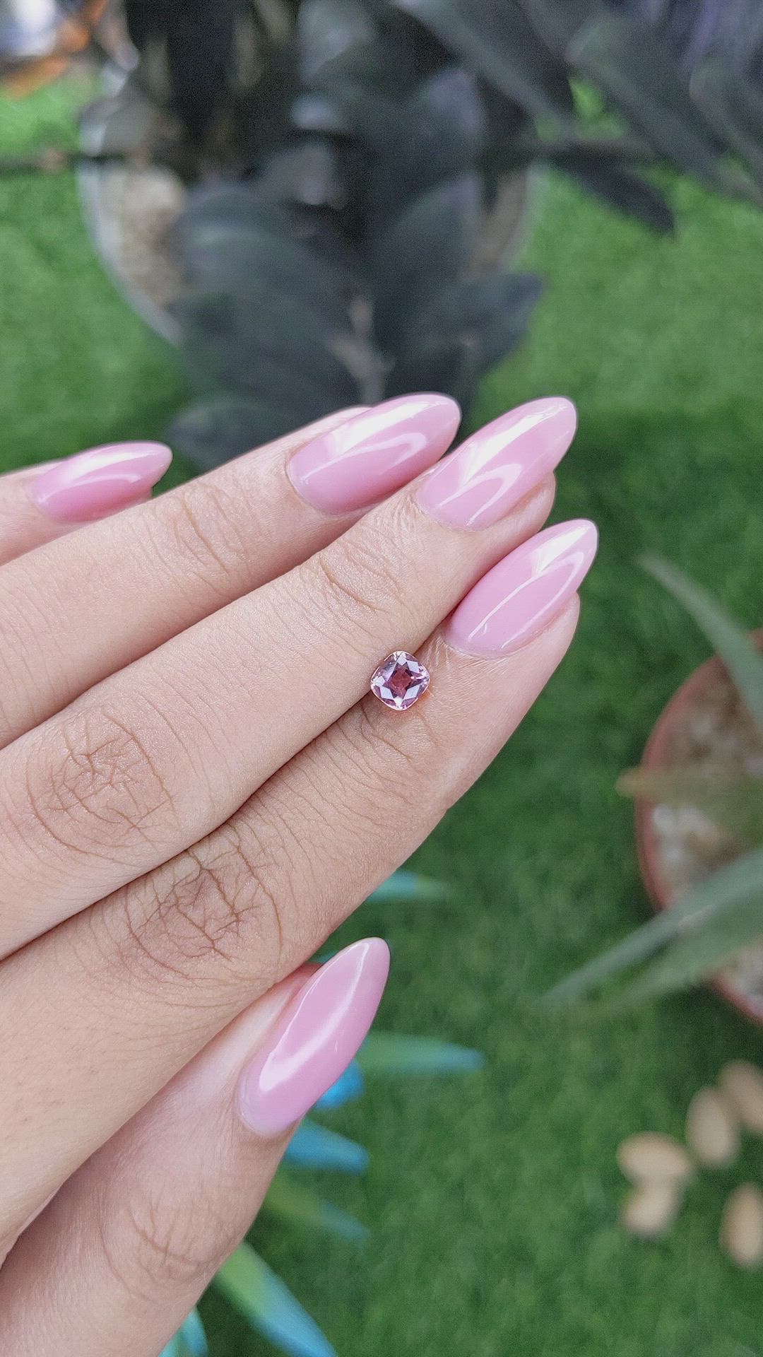 0.52 Ct. Padparadscha Sapphire from Tanzania Size Video