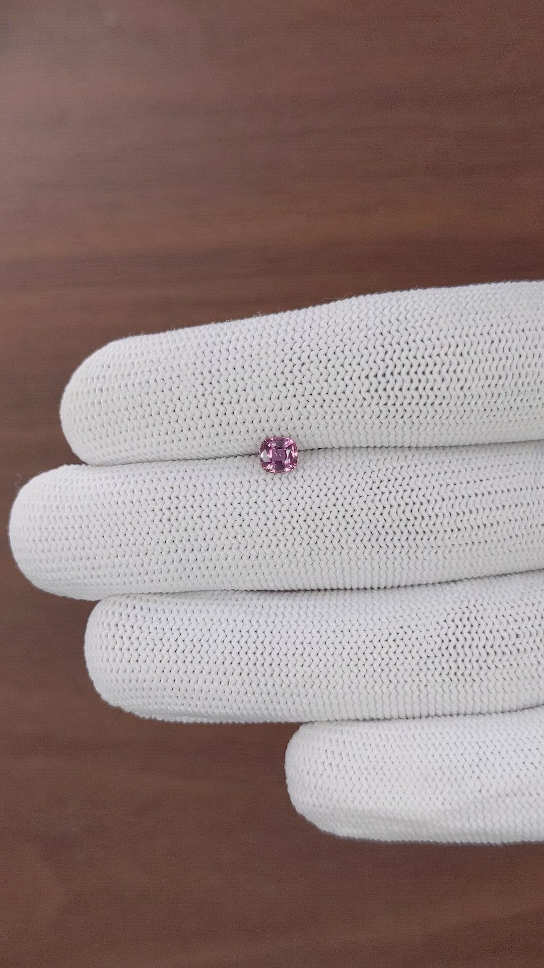 0.52 Ct. Padparadscha Sapphire from Tanzania Size Video