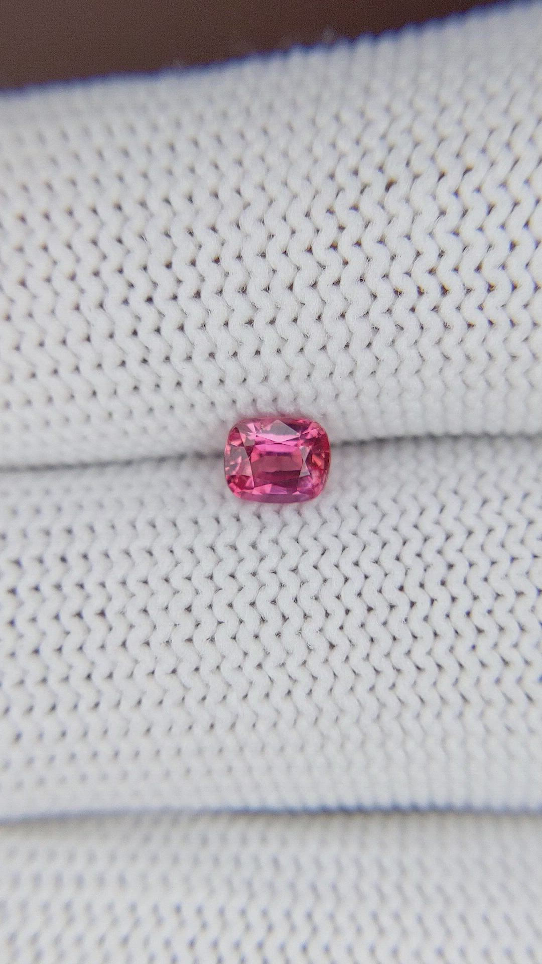 0.54 Ct. Padparadscha Sapphire from Tanzania Size Video