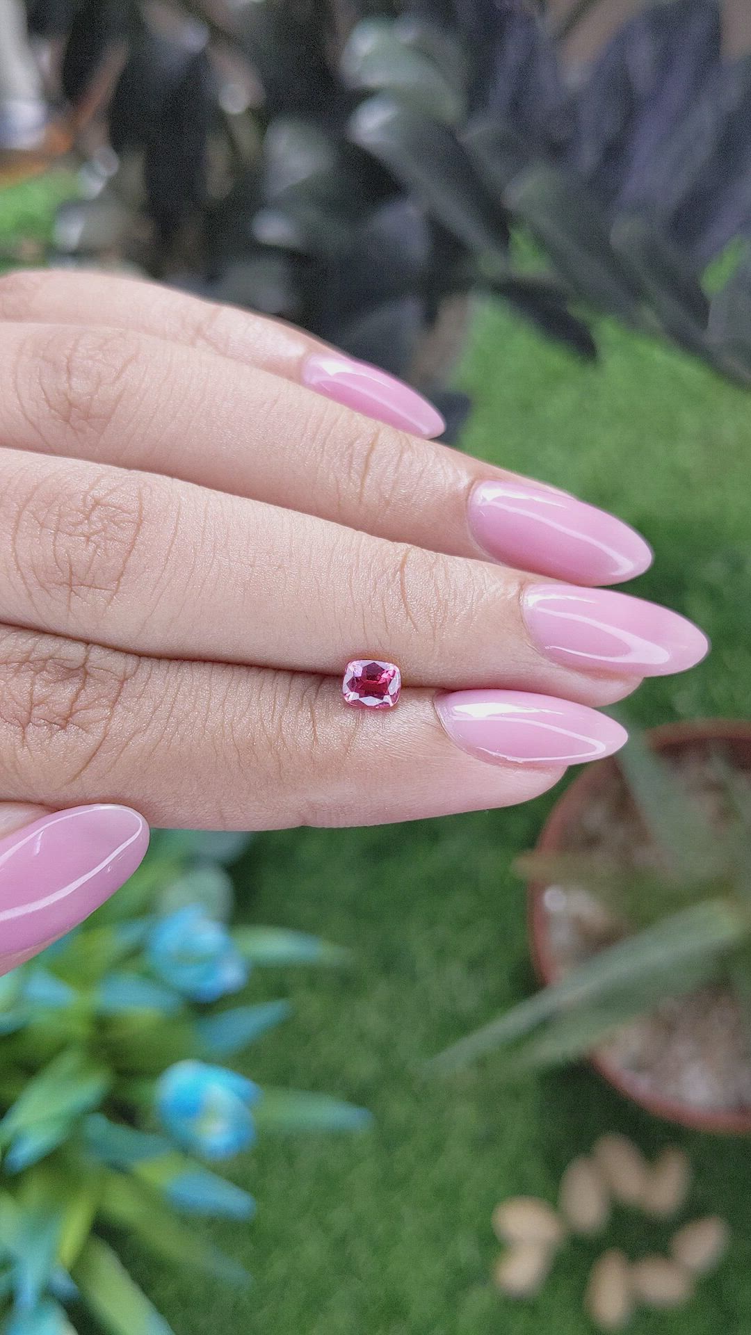 0.54 Ct. Padparadscha Sapphire from Tanzania Size Video