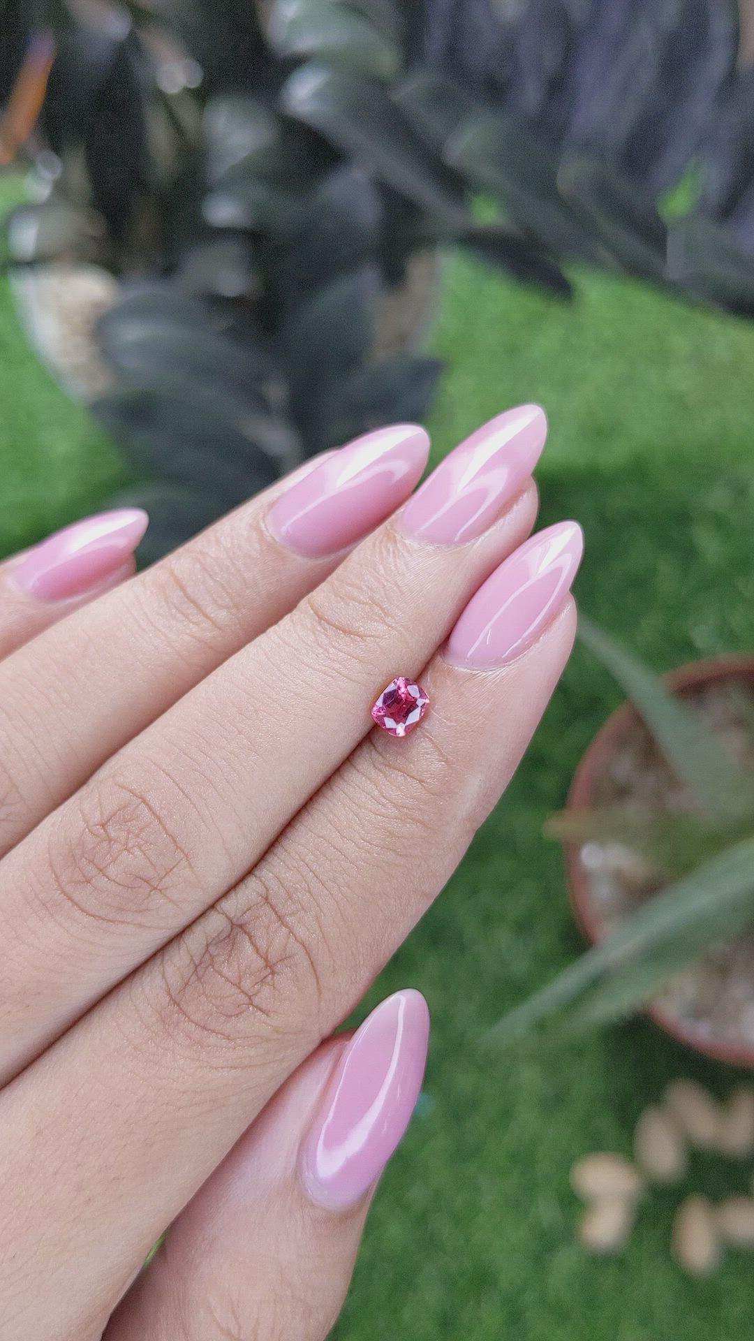 0.54 Ct. Padparadscha Sapphire from Tanzania Size Video