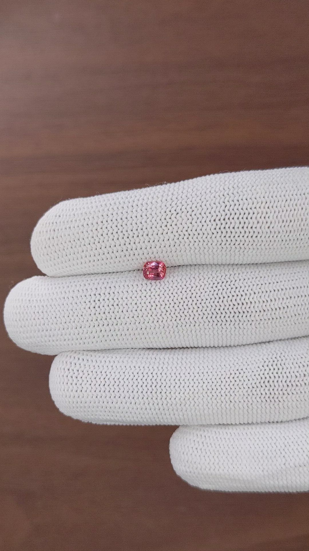 0.54 Ct. Padparadscha Sapphire from Tanzania Size Video