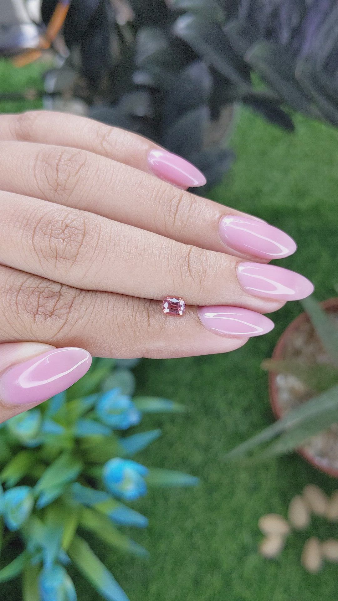 0.42 Ct. Padparadscha Sapphire from Tanzania Size Video