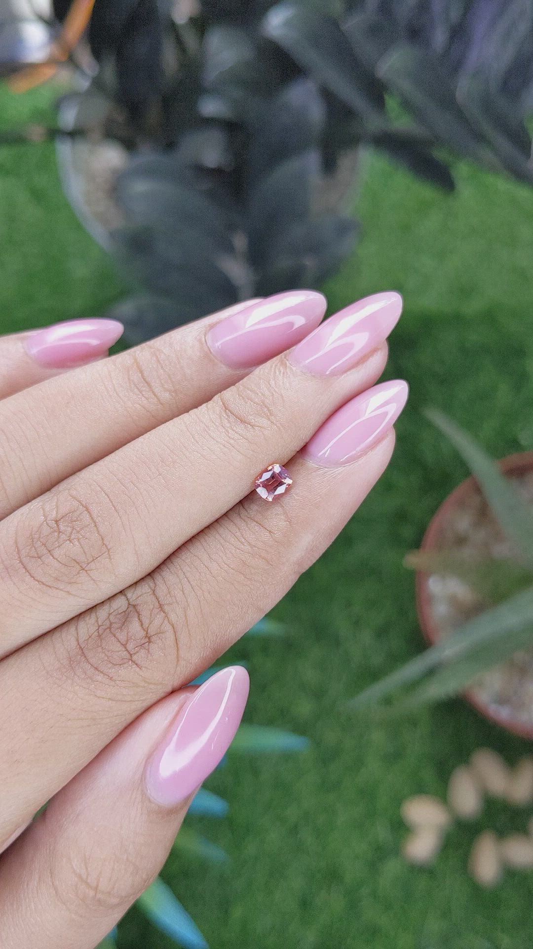 0.42 Ct. Padparadscha Sapphire from Tanzania Size Video