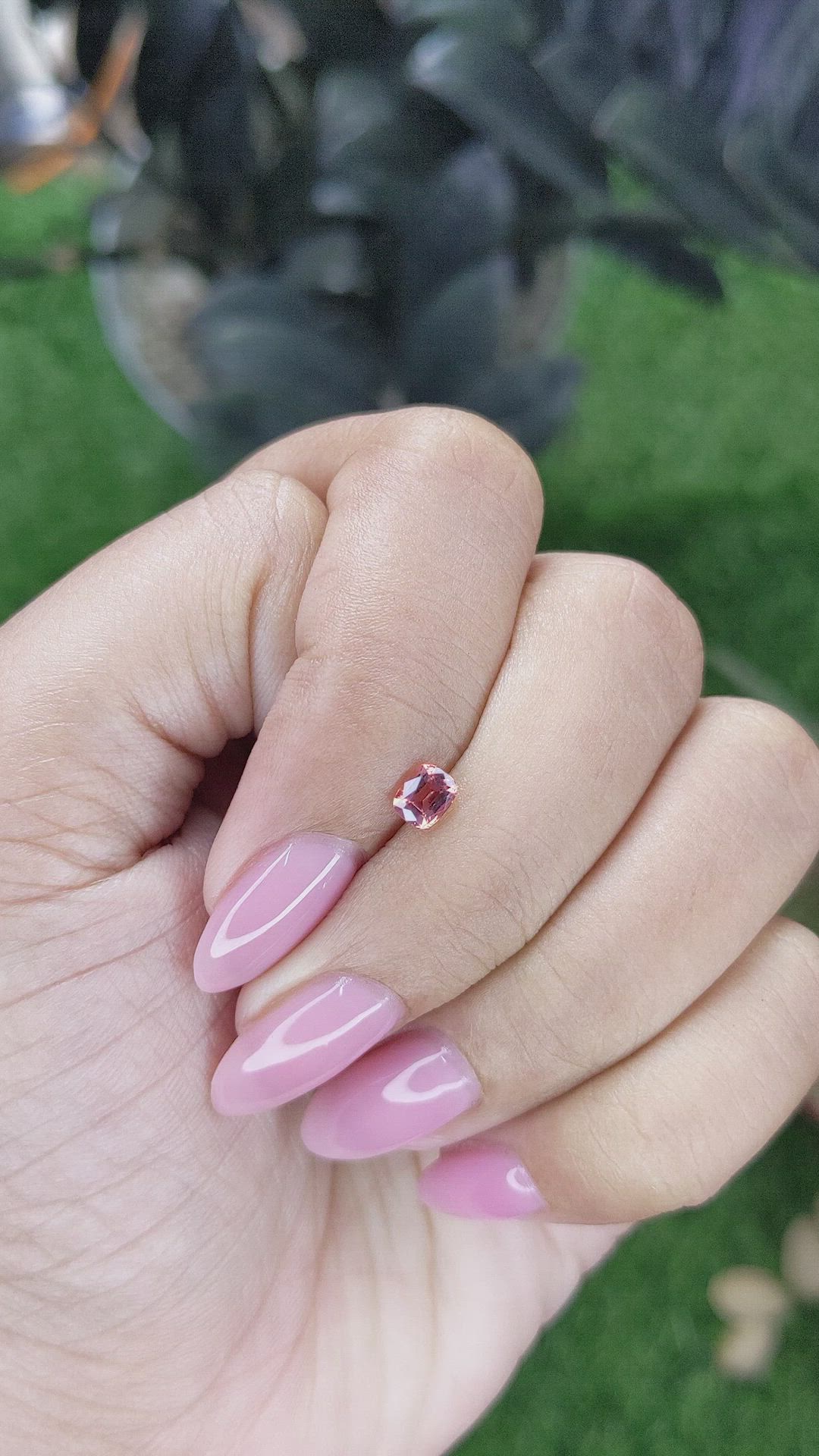 0.42 Ct. Padparadscha Sapphire from Tanzania Size Video