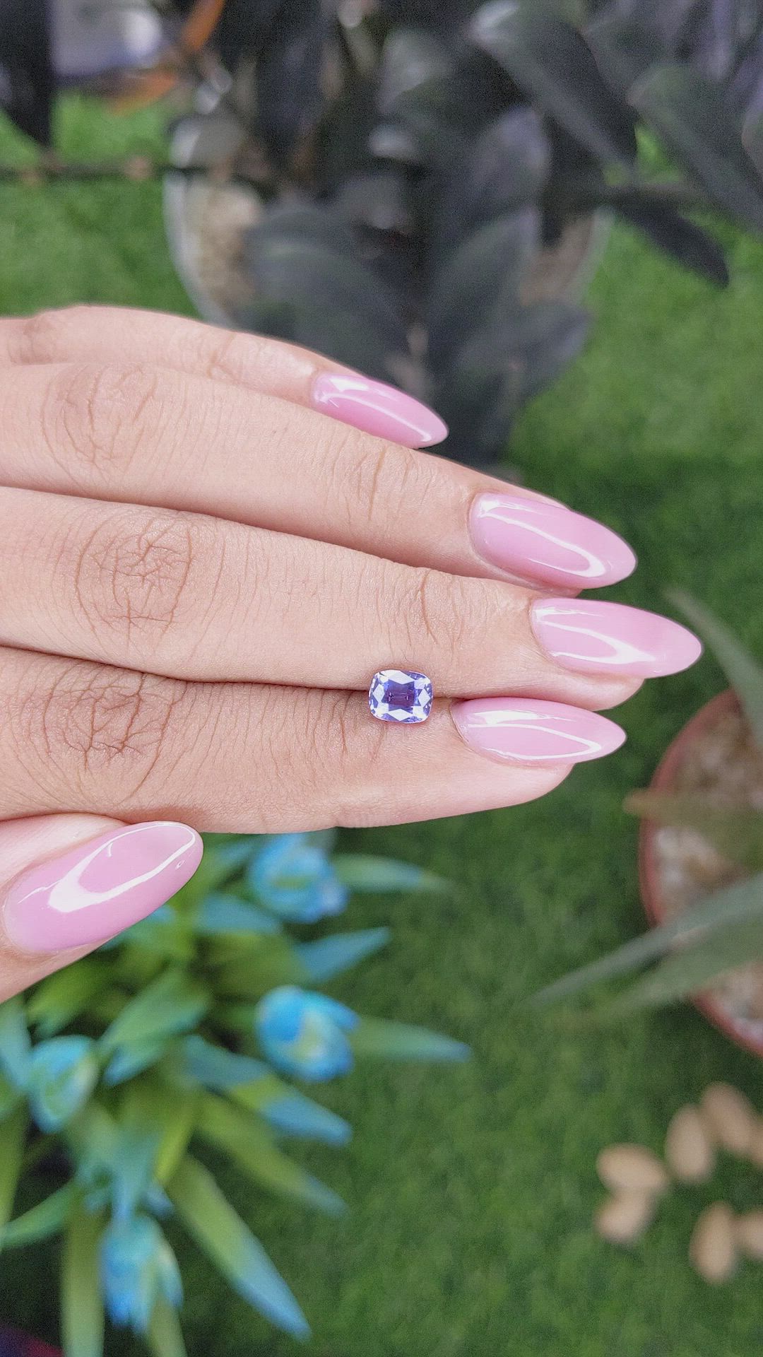 0.86 Ct. Blue Sapphire from Tanzania Size Video