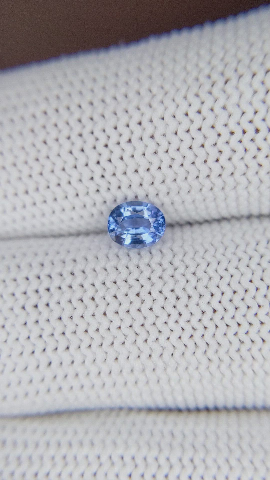 0.54 Ct. Blue Sapphire from Tanzania Size Video