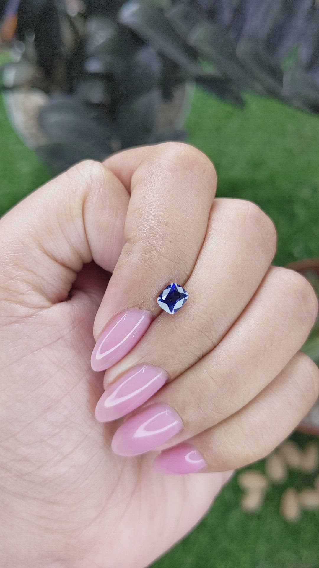 0.72 Ct. Blue Sapphire from Tanzania Size Video
