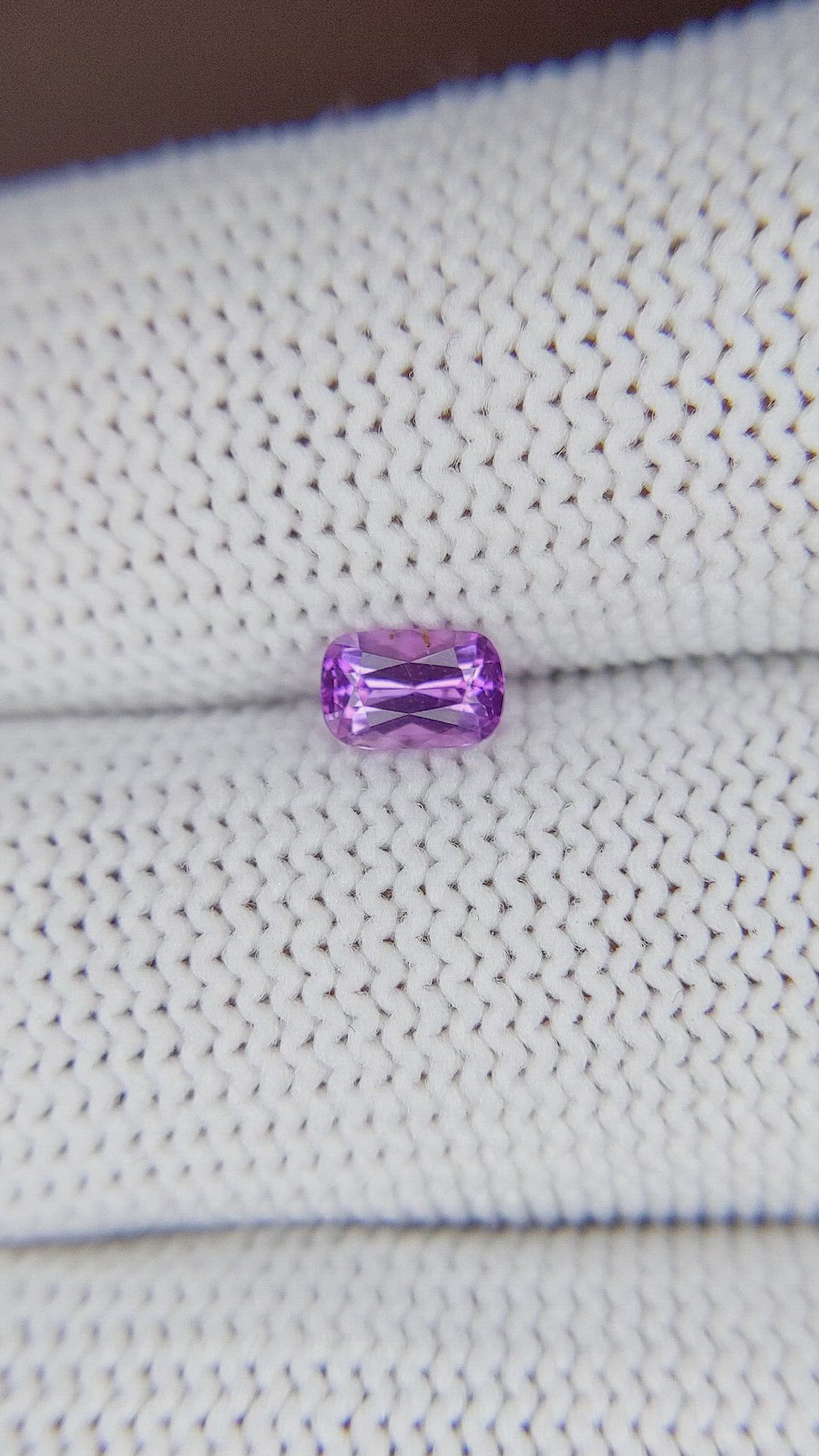 0.49 Ct. Purple Sapphire from Tanzania Size Video